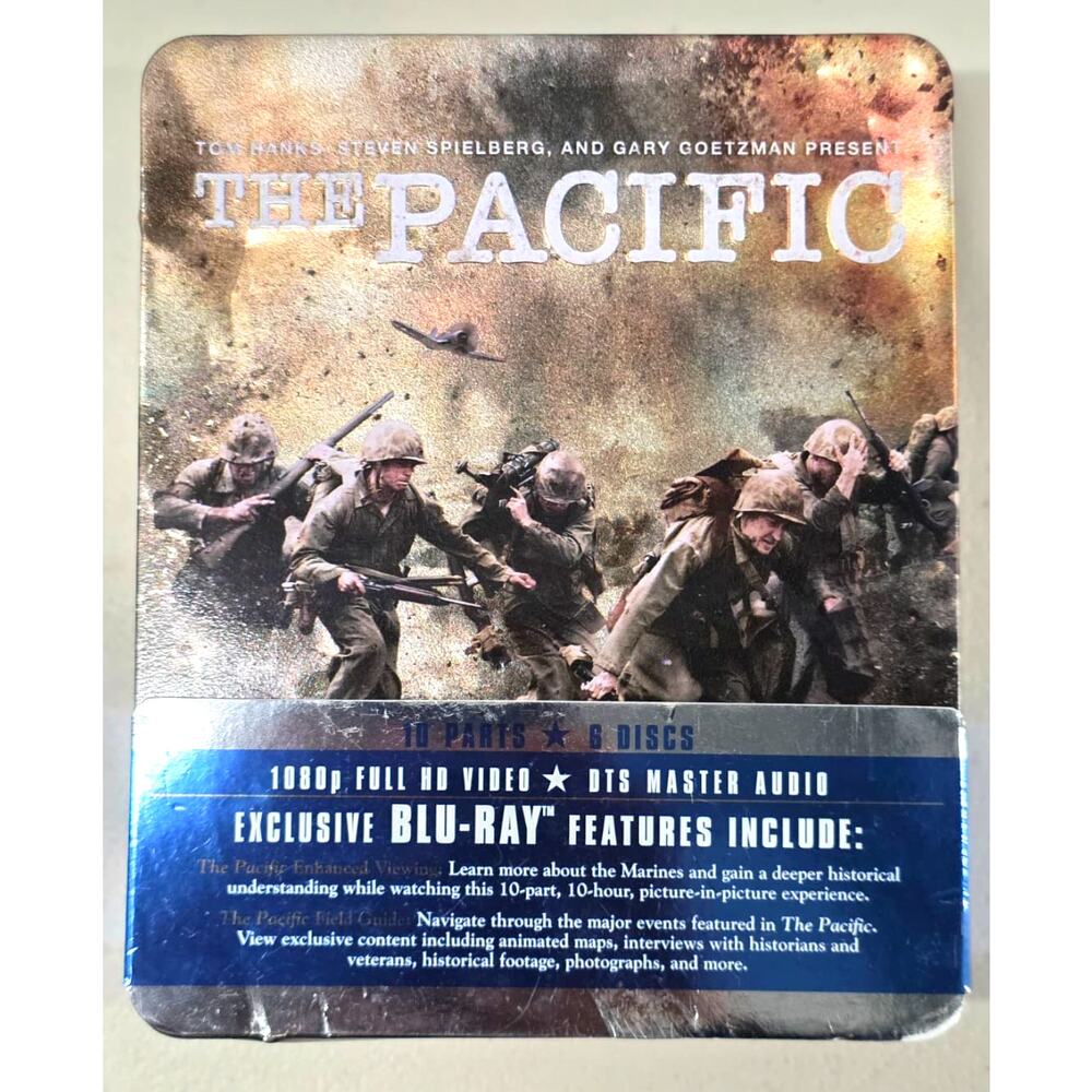The Pacific HBO Blu-ray 6 Disc Collector Tin Set WWII Series Complete